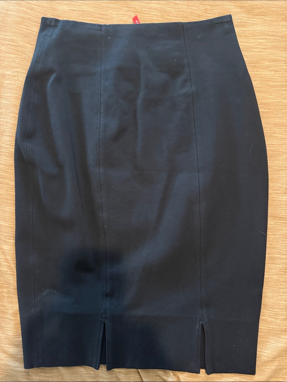 SPANX Black Classic Pencil Skirt with Front Slits